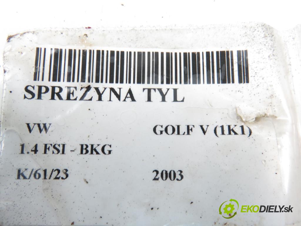 VW GOLF V (1K1) HB 2003 1390,00 Sprężyny zawieszenia 1390,00 Pružina ZADNÉ: