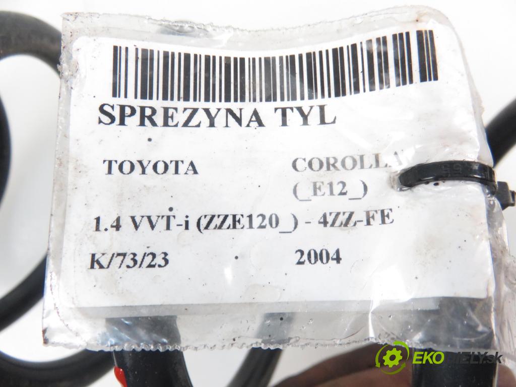 TOYOTA COROLLA (_E12_) HB 2004 1398,00 Sprężyny zawieszenia 1398,00 Pružina ZADNÉ: 
