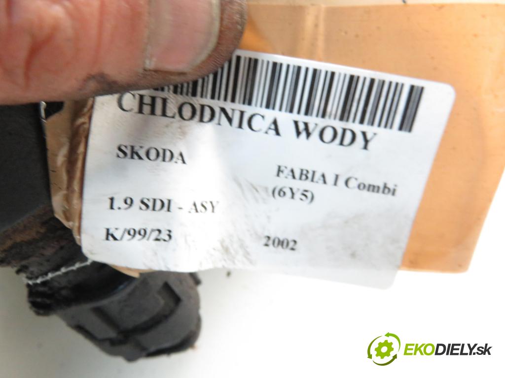 SKODA FABIA I Combi (6Y5) KOMBI 2002 1896,00 Chłodnice wody 1896,00 chladič vody 6Q0121253L