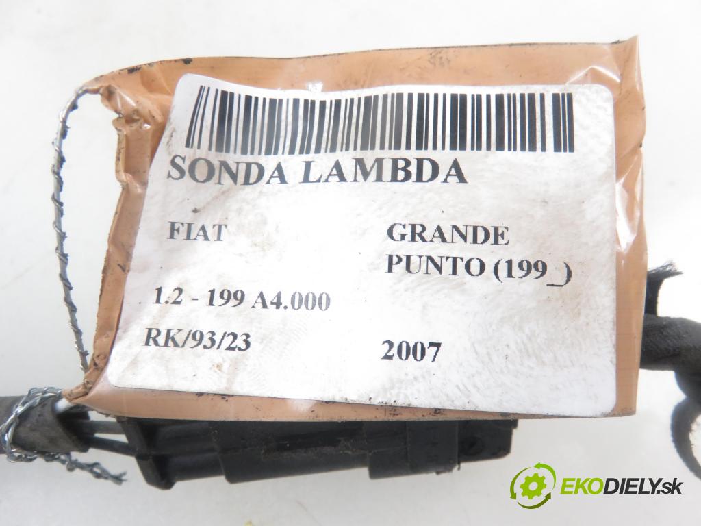 FIAT GRANDE PUNTO (199_) HB 2007 1242,00 Sondy lambda 1242,00 sonda lambda 0258006206 (Lambda sondy)