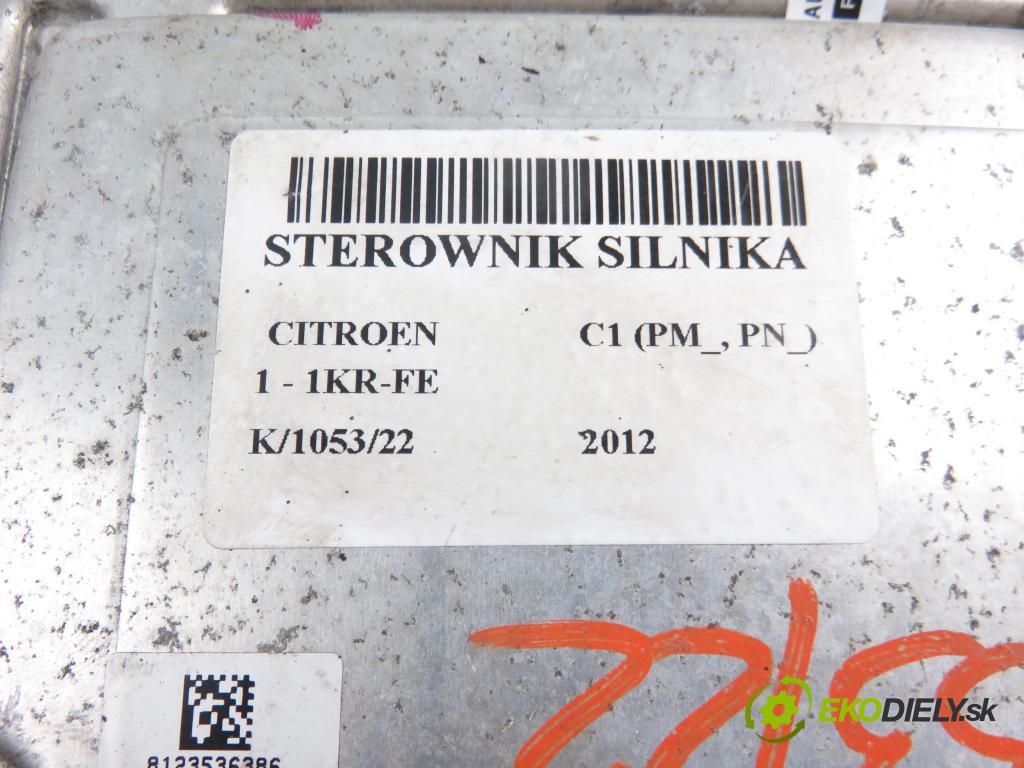 CITROEN C1 (PM_, PN_) HB 2012 998,00 Sterowniki silnika 998,00 Riadiaca jednotka Motor 0261S04462; 896610H060