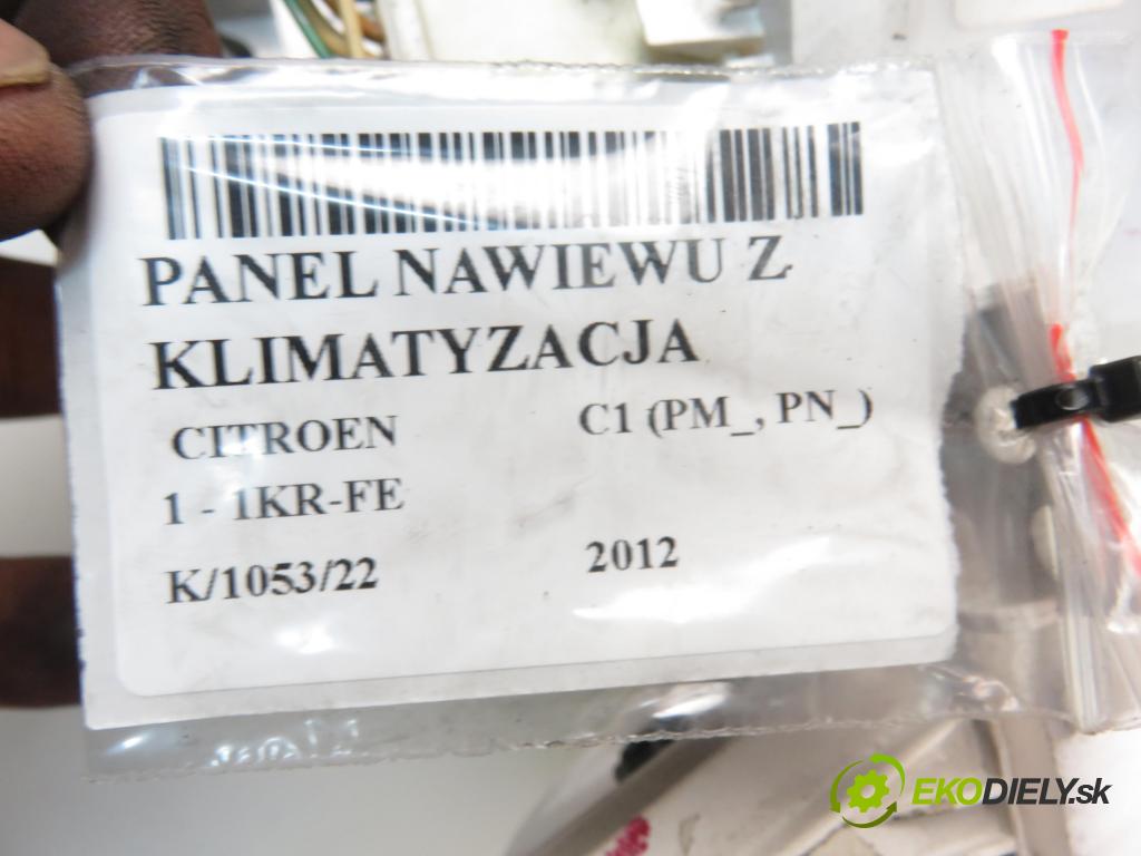 CITROEN C1 (PM_, PN_) HB 2012 998,00 Panele sterowania, przełączniki 998,00 Panel kúrenia KLIMATIZACE: 559000H0040