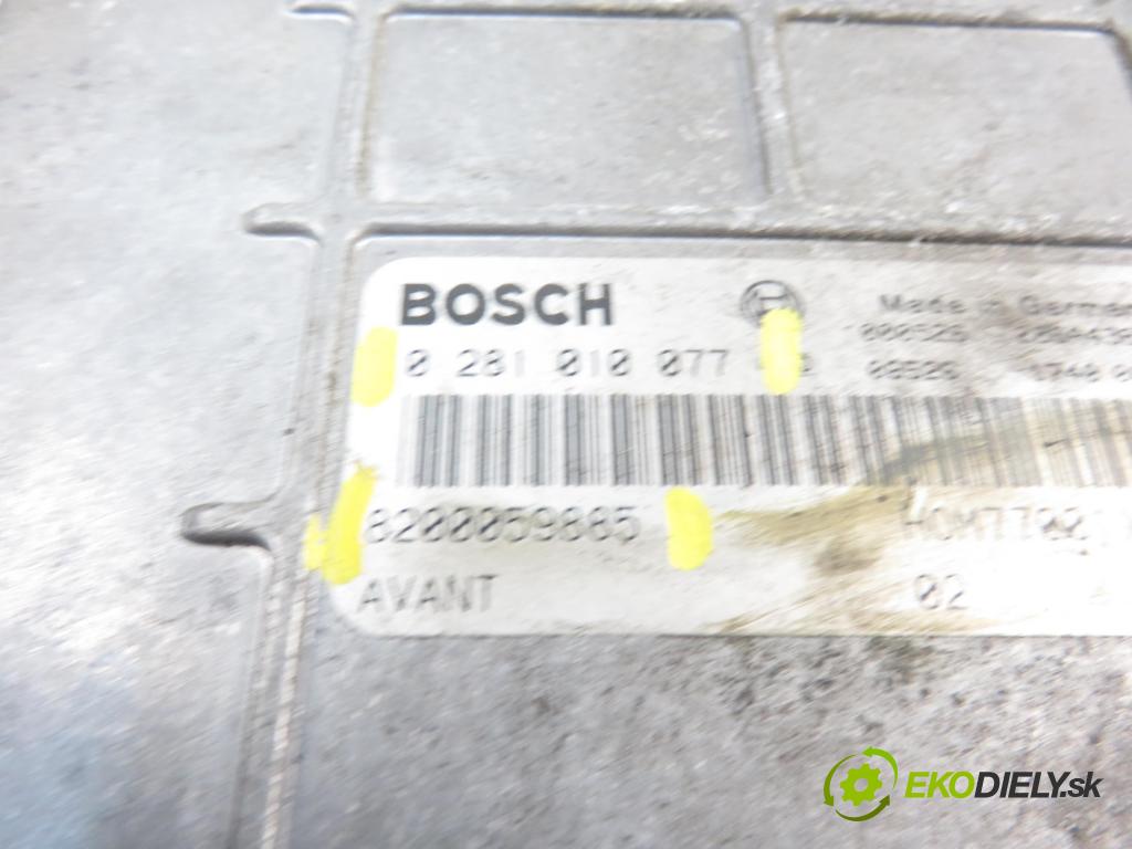 RENAULT SCENIC I (JA0/1_) MINIVAN 2001 1870,00 Sterowniki silnika 1870,00 Riadiaca jednotka Motor 8200059885; 0281010077