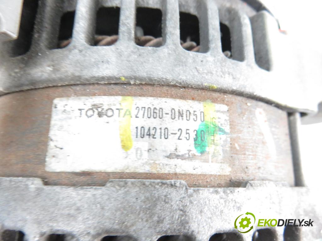 TOYOTA COROLLA sedan (_E15_) SEDAN 2009 1364,00 Alternatory kompletne 1364,00 Alternátor 270600N050; 1042102530 (Alternátory)