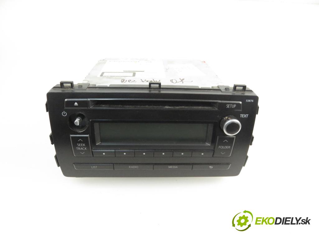 TOYOTA AURIS TOURING SPORTS (_E18_) KOMBI 2014 1364,00 Radioodtwarzacze 1364,00 RADIO CD 861202880