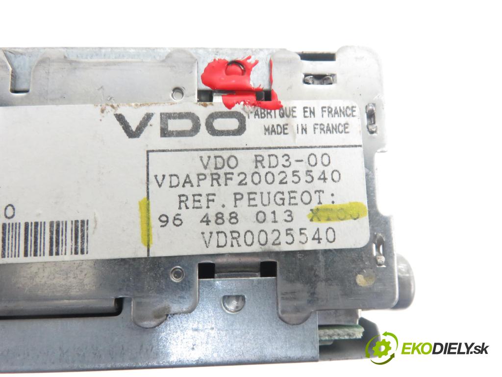 PEUGEOT 307 (3A/C) HB 2002 1587,00 Radioodtwarzacze 1587,00 RADIO CD 96488013