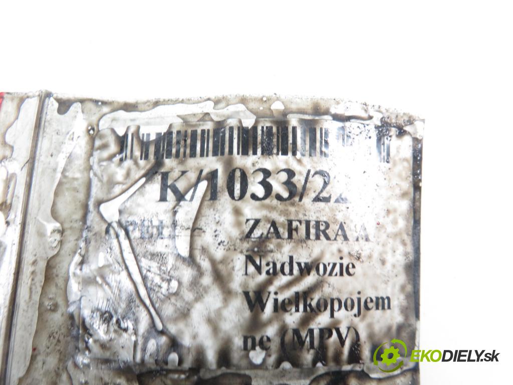 OPEL ZAFIRA A Nadwozie Wielkopojemne (MPV) (T98)  MINIVAN 2004 1995,00 Filtry oleju 1995,00 Obal filtra oleja 6740230200; 90571672 (Obaly filtrov oleja)