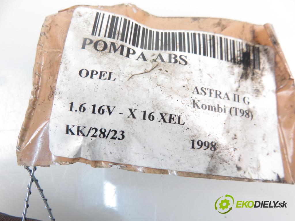 OPEL ASTRA G Kombi (T98) KOMBI 1998 1598,00 Sterowniki ABS 1598,00 Pumpa ABS 0273004209 (Pumpy ABS)