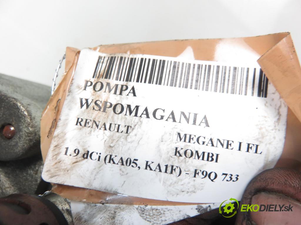 RENAULT MEGANE I Grandtour (KA0/1_) KOMBI 2002 1870,00 Pompy wspomagania 1870,00 Pumpa servočerpadlo 770417308; 7700415198 (Servočerpadlá, pumpy riadenia)