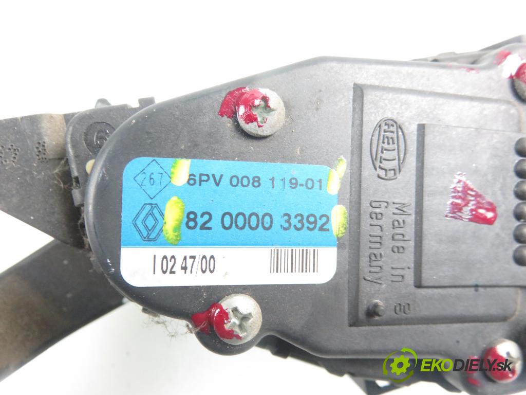 RENAULT LAGUNA II (BG0/1_) LIFTBACK 2001 1870,00 Pozostałe 1870,00 Potenciometer plynového pedálu 8200003392; 6PV00811901 (Pedále)