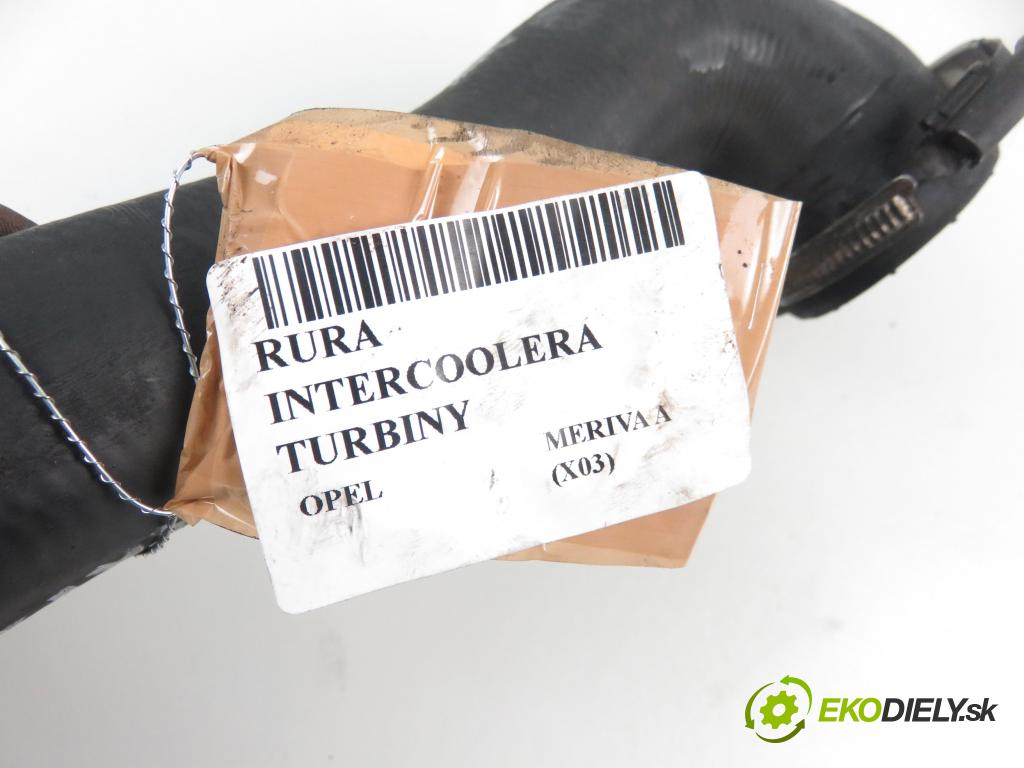 OPEL MERIVA A nadwozie wielkoprzestrzenne (MPV) (X03) MINIVAN 2005 1686,00 Przewody chłodnic powietrza 1686,00 Rúra intercoolera turba 55351859