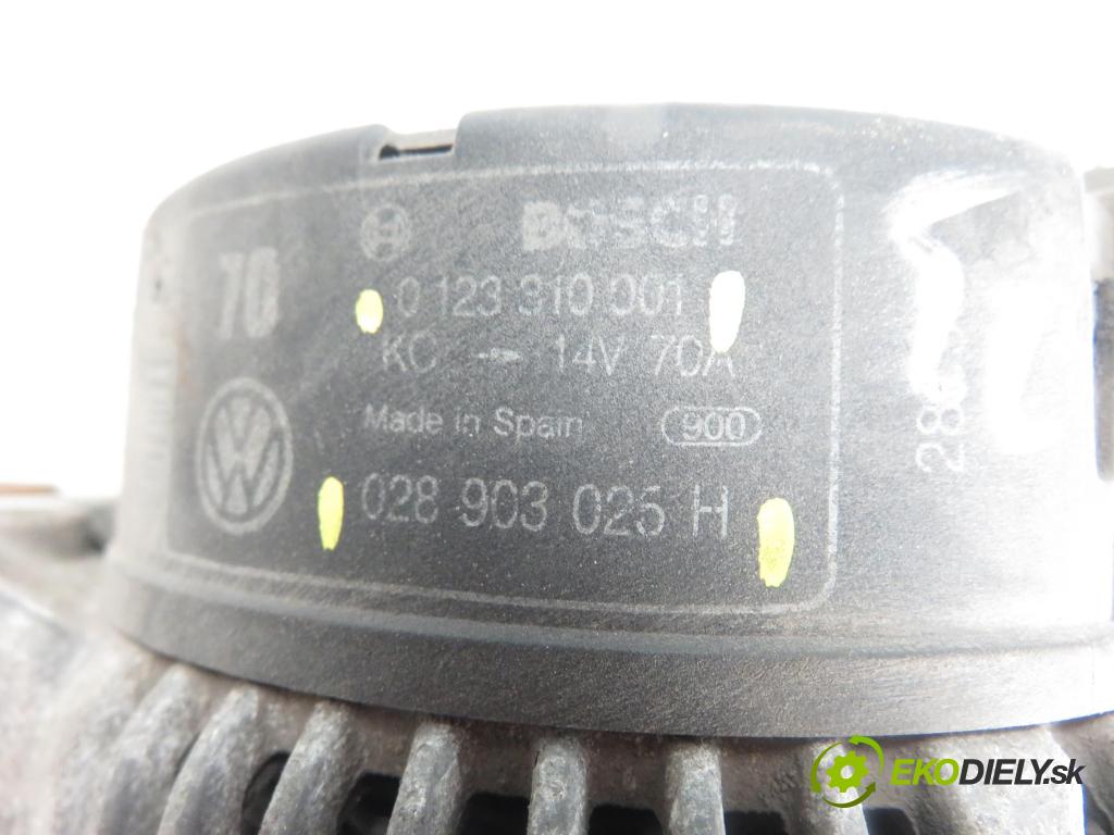 VW GOLF III (1H1) HB 1994 1598,00 Alternatory kompletne 1598,00 Alternátor 0123310001; 028903025H (Alternátory)