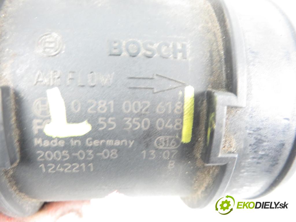 OPEL ASTRA H Kombi (A04) KOMBI 2005 88,00 1.9 CDTI 16V - Z 19 DTJ 1910,00 váha vzduchu vzduchu 0281002618 ; 55350048 ; F00C2G7003