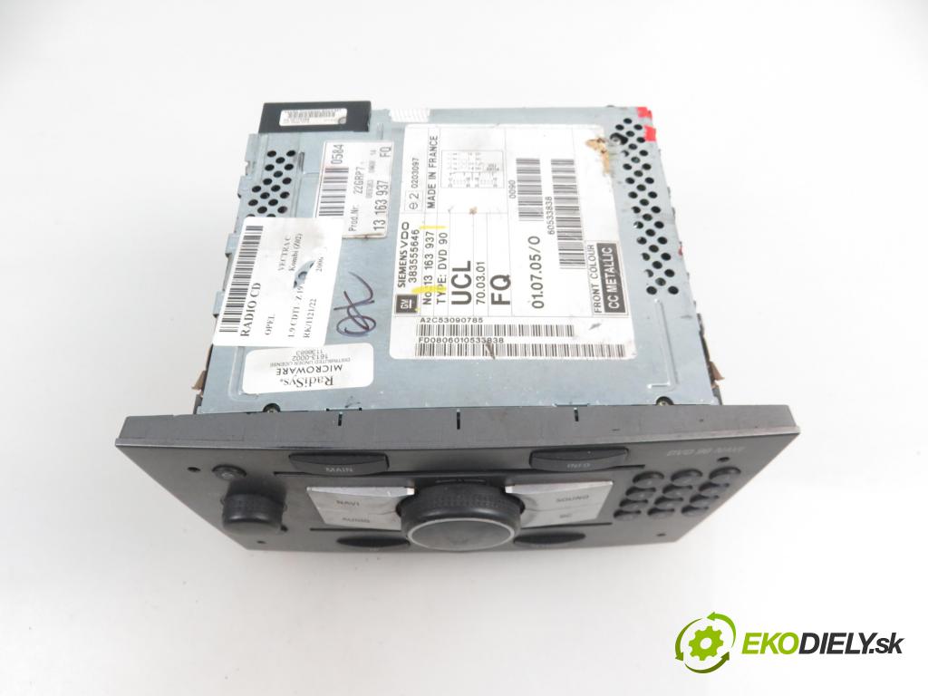 OPEL VECTRA C Kombi (Z02) KOMBI 2006 1910,00 Radioodtwarzacze 1910,00 RADIO CD 13163937; 24461297