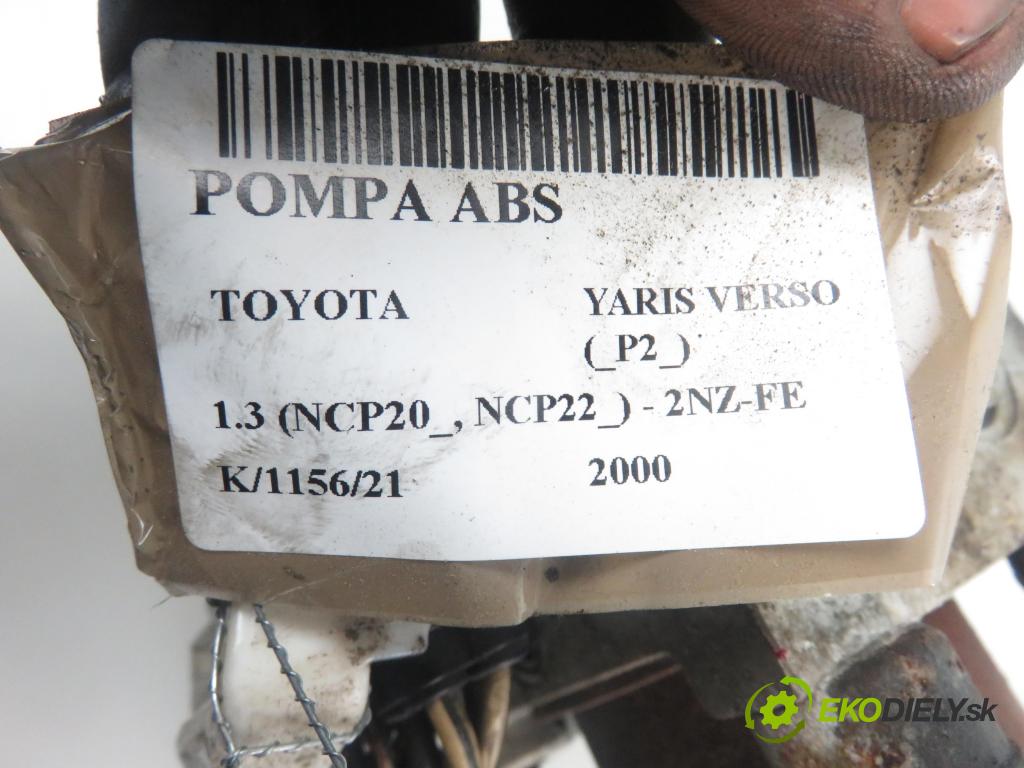 TOYOTA YARIS VERSO (_P2_) MINIVAN 2000 1299,00 Sterowniki ABS 1299,00 Pumpa ABS 8954152110 (Pumpy ABS)