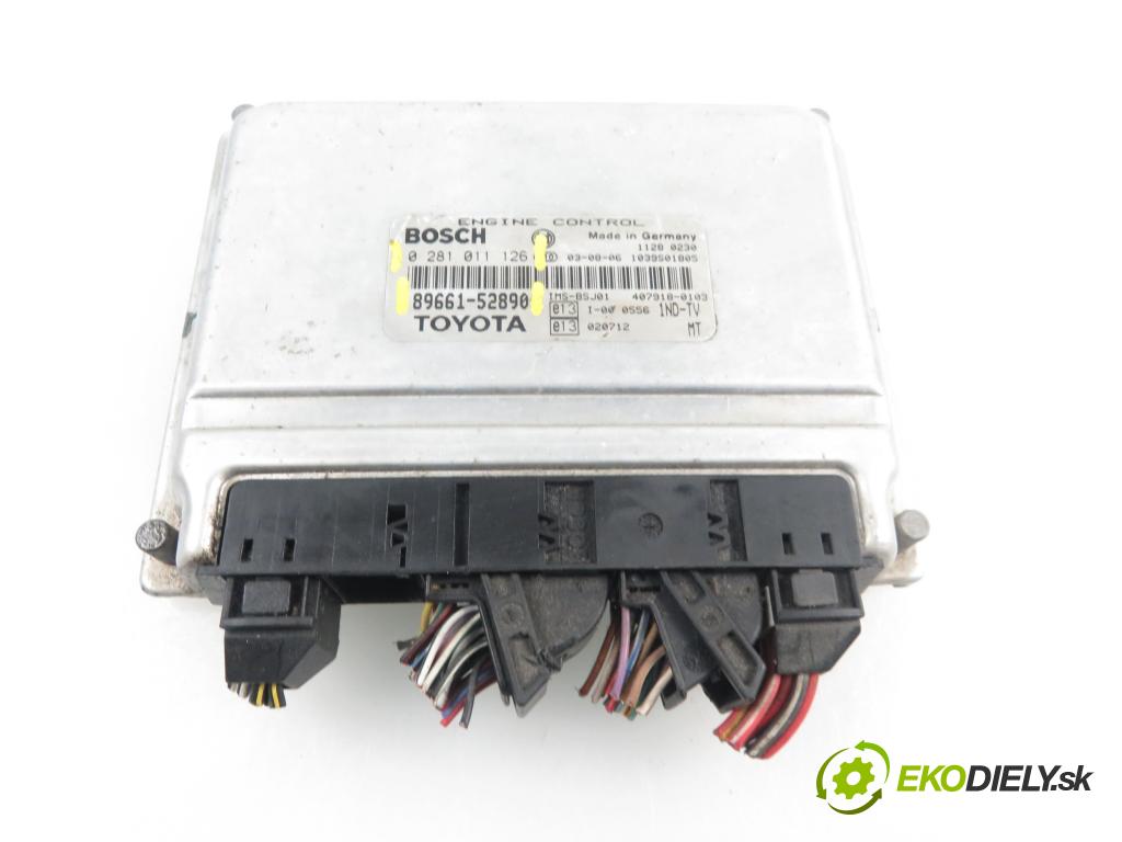 TOYOTA YARIS (_P1_) HB 2003 1364,00 Sterowniki silnika 1364,00 Riadiaca jednotka Motor 8966152890; 0281011126