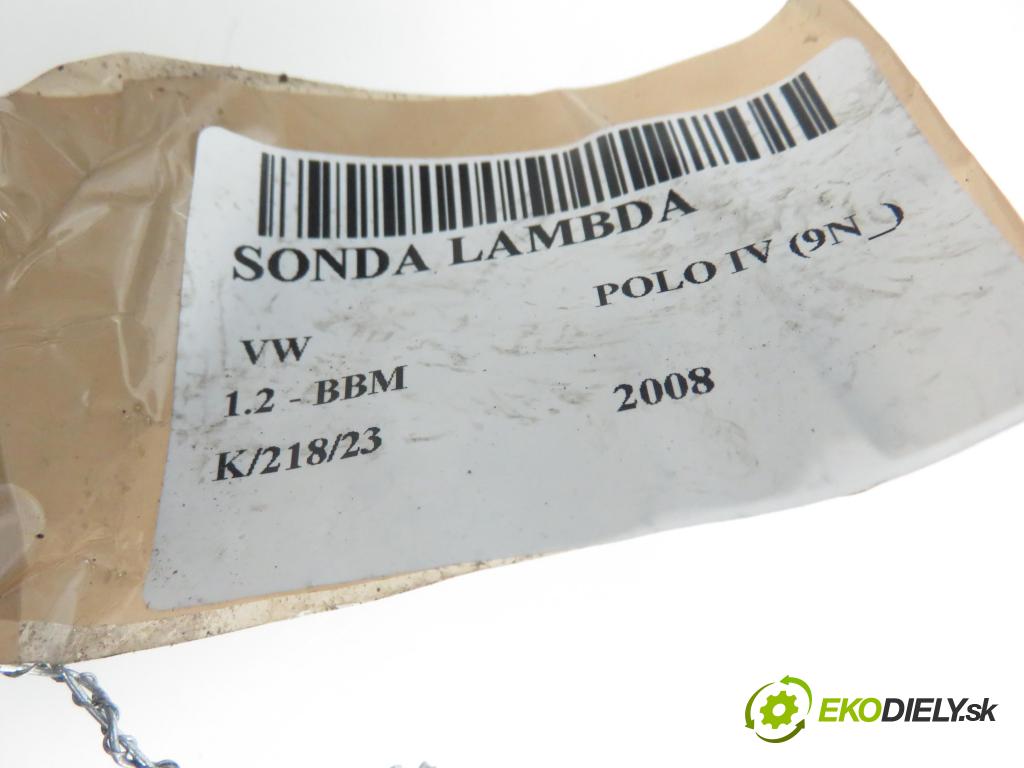 VW POLO (9N_) HB 2008 1198,00 Sondy lambda 1198,00 sonda lambda 03D906265A (Lambda sondy)