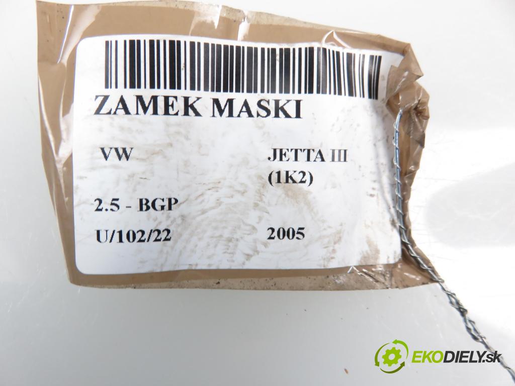 VW JETTA III (1K2) SEDAN 2005 2480,00 Zamki 2480,00 zámok kapoty 1K1823509E