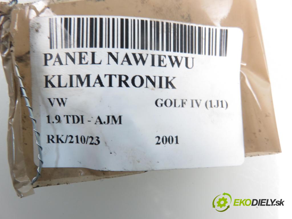 VW GOLF IV (1J1) HB 2001 1896,00 Panele sterowania, przełączniki 1896,00 Panel kúrenia KLIMATRONIK 