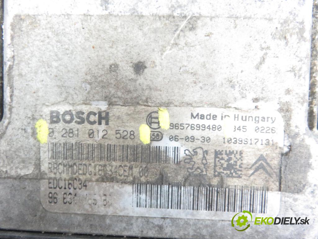 PEUGEOT 206 liftback (2A/C) HB 2007 1398,00 Sterowniki silnika 1398,00 Riadiaca jednotka Motor 9657699480; 0281012528