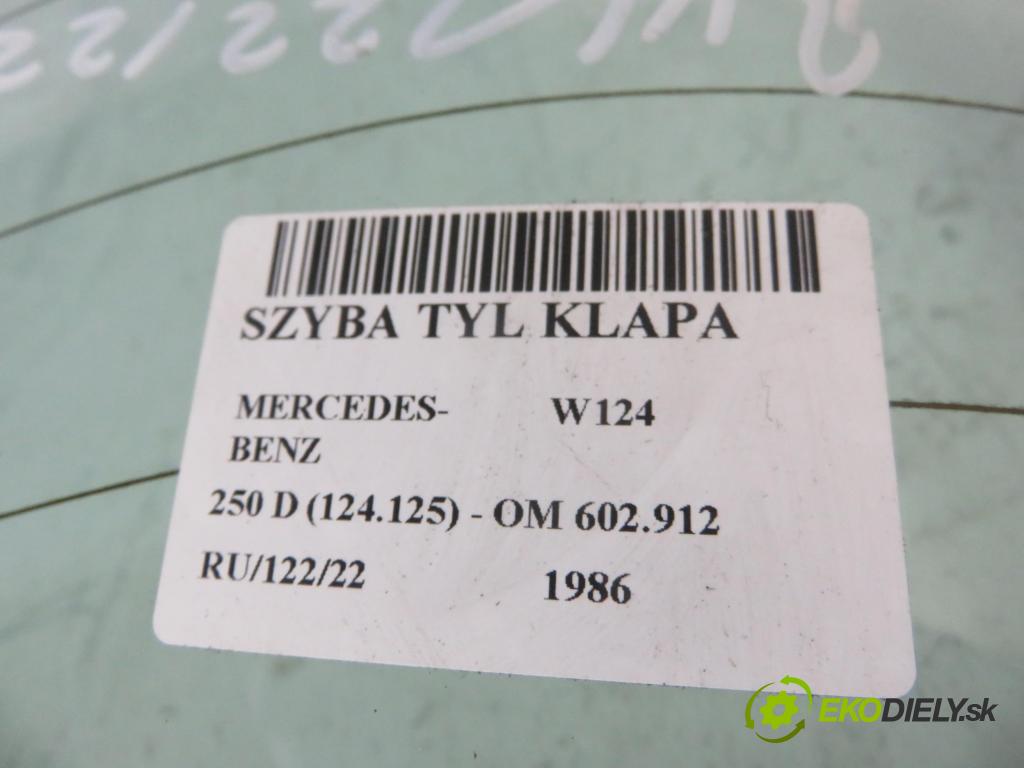 MERCEDES-BENZ Sedan (W124) SEDAN 1986 69,00 250 D 94 - OM 602.912 2497,00 Okno zadné kapota 