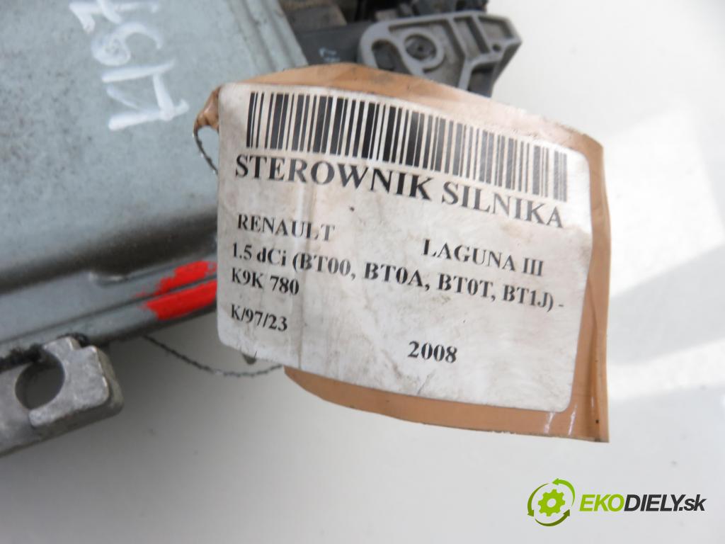 RENAULT LAGUNA III (BT0/1) LIFTBACK 2008 1461,00 Sterowniki silnika 1461,00 Riadiaca jednotka Motor S122326133A; 8200882381; 8200726923