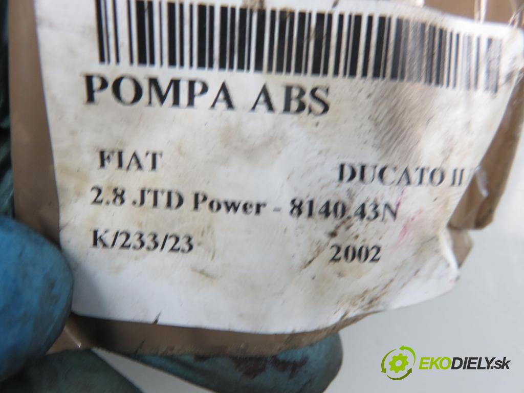 FIAT DUCATO Skrzynia (244_) FURGON 2002 2798,00 Sterowniki ABS 2798,00 Pumpa ABS 0273004957 (Pumpy ABS)