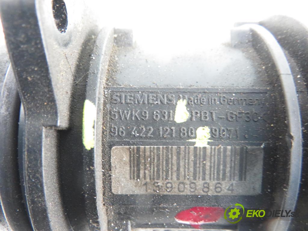 PEUGEOT 206 liftback (2A/C) HB 2003 1398,00 Przepływomierze 1398,00 váha vzduchu vzduchu 9642212180; 5WK9631