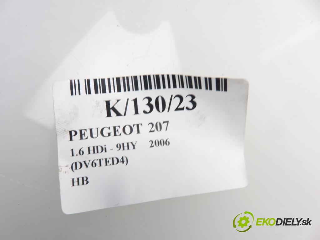 PEUGEOT 207 (WA_, WC_) HB 2006 80,00 1.6 HDi - 9HY (DV6TED4) 1560,00 kryty protislnečné 