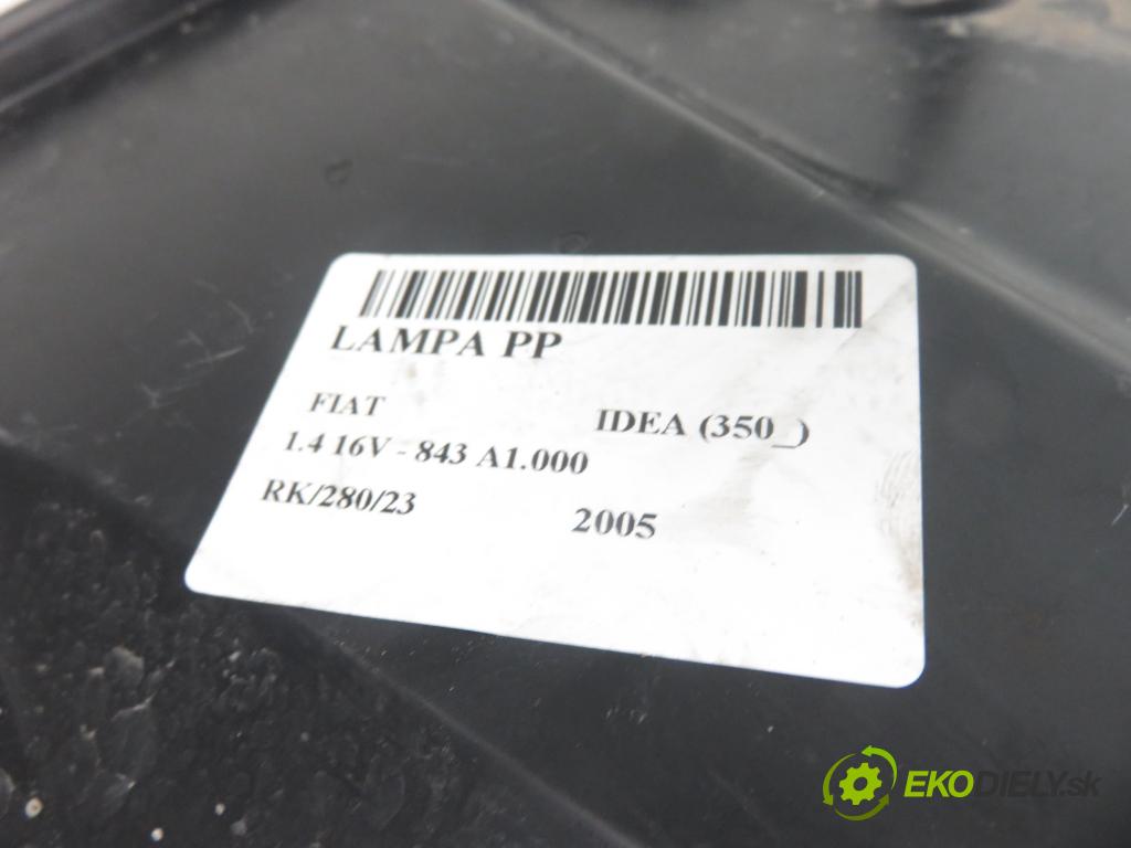 FIAT IDEA (350_) MINIVAN 2005 1368,00 Lampy przednie 1368,00 Svetlo LP 51747607
