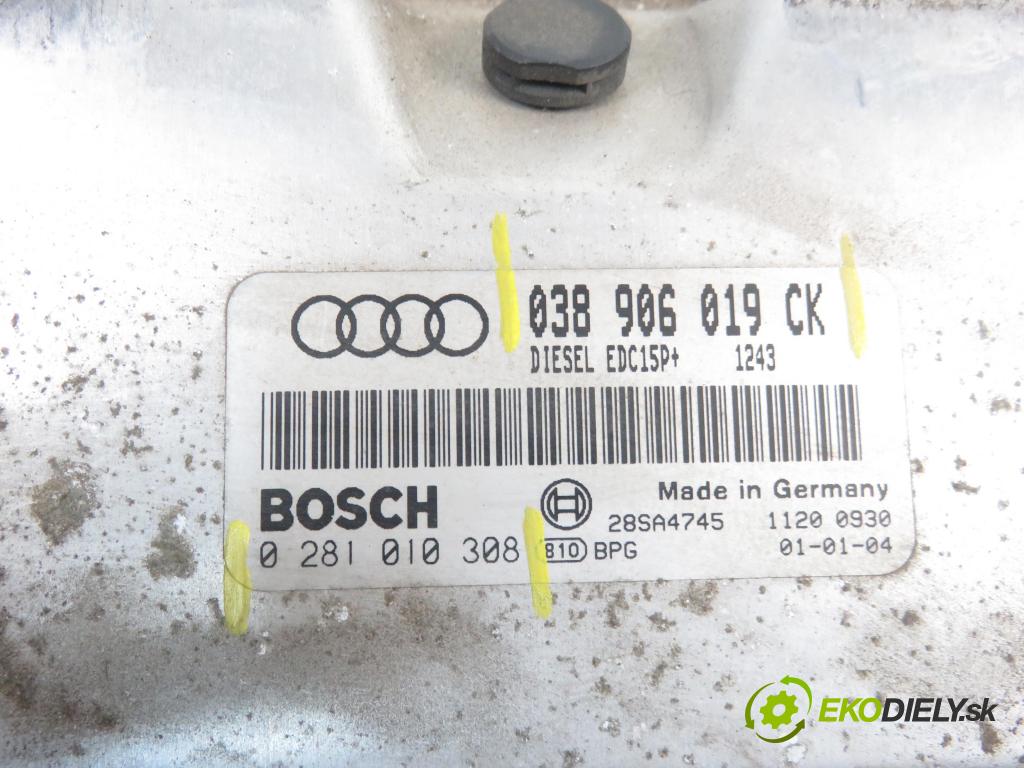 AUDI A3 (8L1) HB 2001 1896,00 Sterowniki silnika 1896,00 Riadiaca jednotka Motor 0281010308; 038906019CK