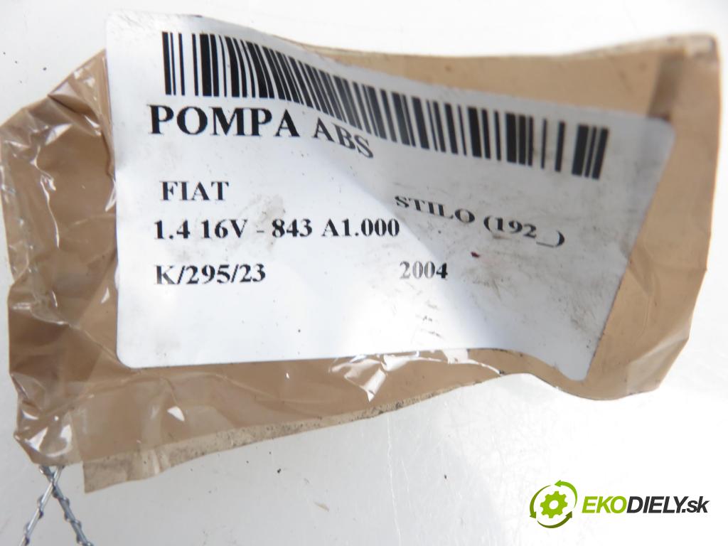 FIAT STILO (192_) HB 2004 1368,00 Sterowniki ABS 1368,00 Pumpa ABS 0265800369 (Pumpy ABS)