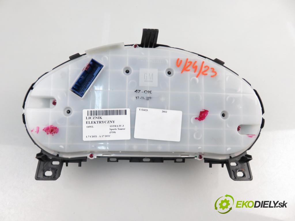 OPEL ASTRA J Sports Tourer (P10) KOMBI 2012 1686,00 Liczniki, zegary 1686,00 Prístrojovka elektrický 13374948