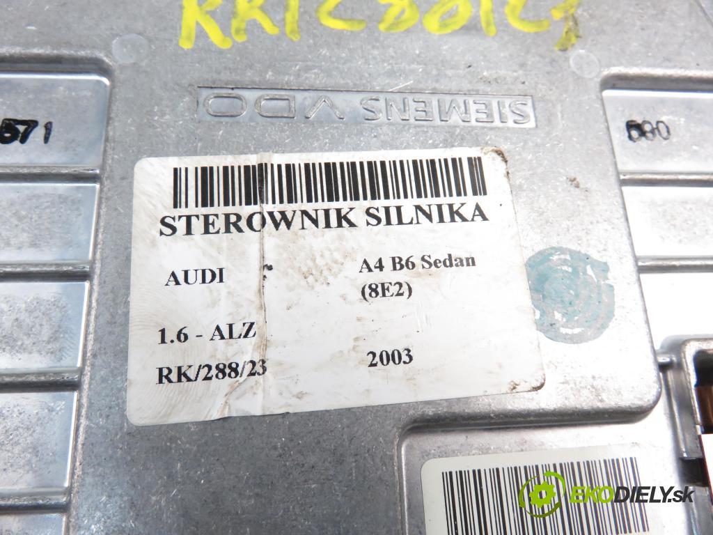 AUDI A4 (8E2, B6) SEDAN 2003 1595,00 Sterowniki silnika 1595,00 Riadiaca jednotka Motor 8E0906018AL