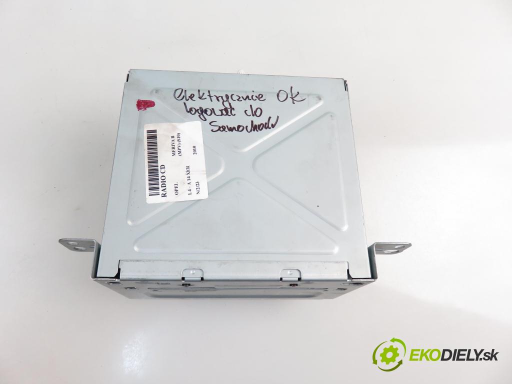 OPEL MERIVA B nadwozie wielkoprzestrzenne (MPV) (S10) MINIVAN 2010 74,00 1.4 - A 14 XER 1398,00 RADIO CD 20984174
