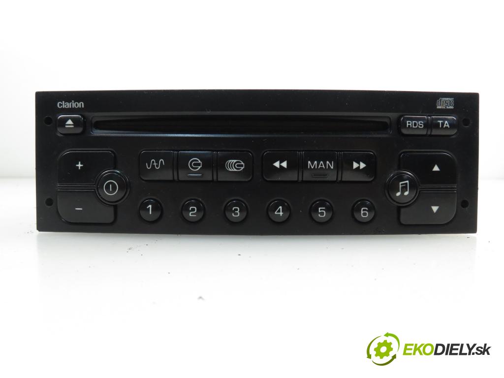 PEUGEOT 206 liftback (2A/C) HB 2007 1398,00 Radioodtwarzacze 1398,00 RADIO CD 96627712XT