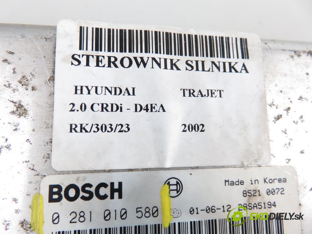 HYUNDAI TRAJET (FO) MINIVAN 2002 1991,00 Sterowniki silnika 1991,00 Riadiaca jednotka Motor 0281010580; 3910127130