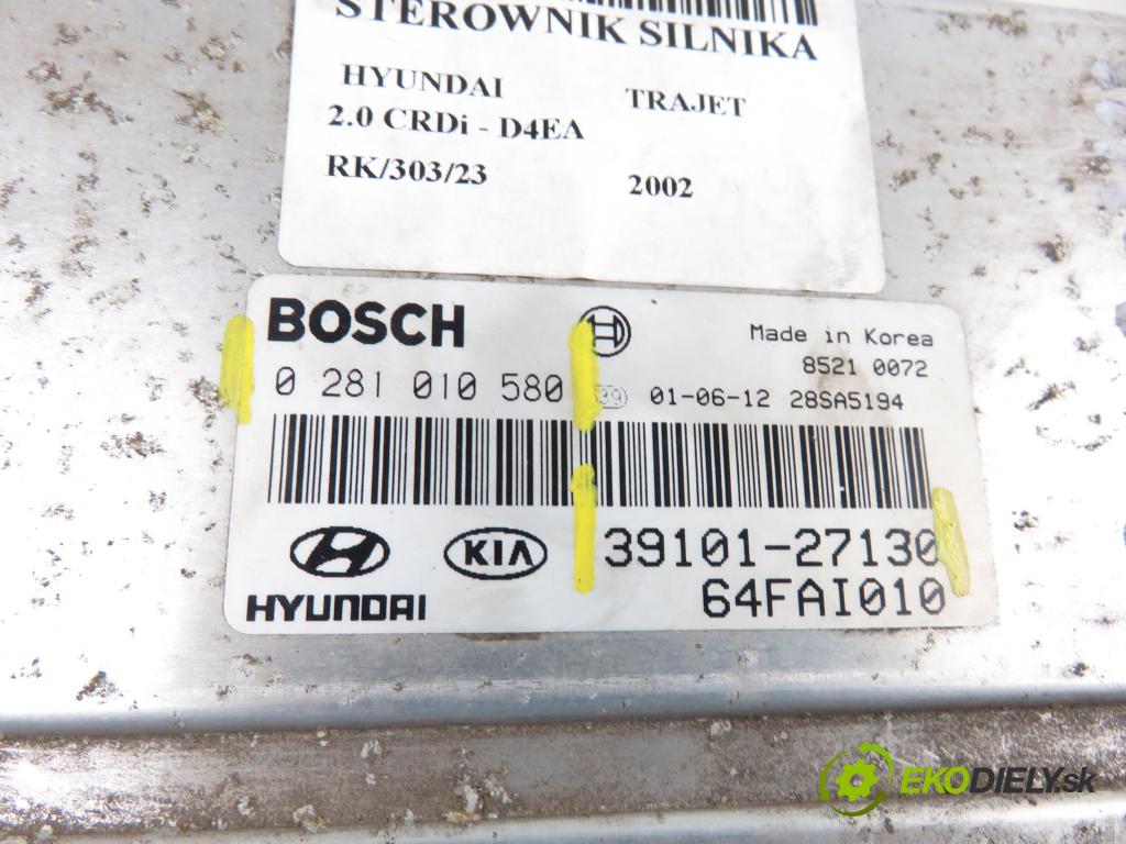 HYUNDAI TRAJET (FO) MINIVAN 2002 1991,00 Sterowniki silnika 1991,00 Riadiaca jednotka Motor 0281010580; 3910127130