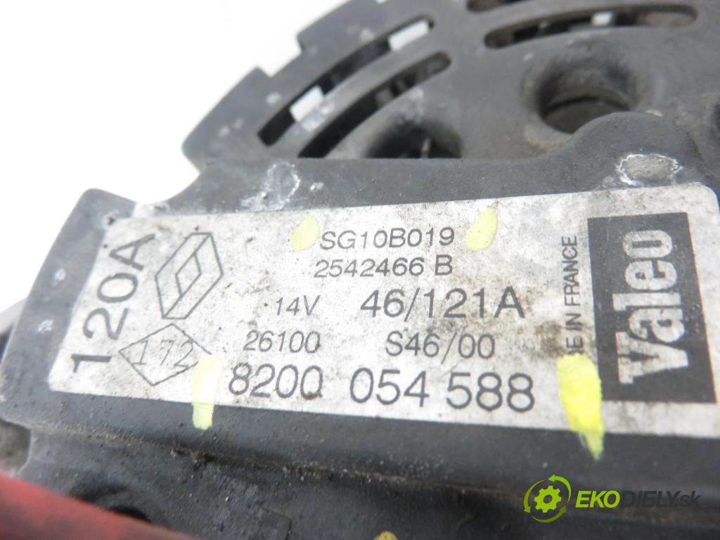 RENAULT SCENIC I (JA0/1_) MINIVAN 2000 1870,00 Alternatory kompletne 1870,00 Alternátor SG10B019; 8200054588 (Alternátory)