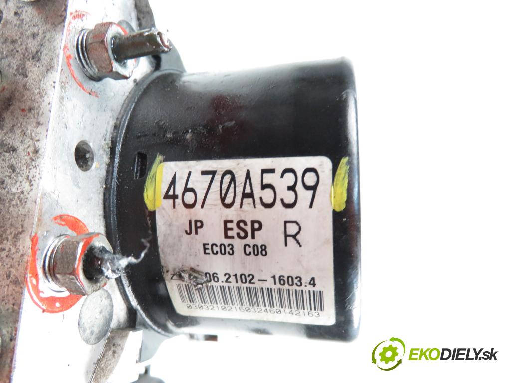 MITSUBISHI LANCER VIII (CY_A, CZ_A) SEDAN 2011 1798,00 Sterowniki ABS 1798,00 Pumpa ABS 4670A539; 06210957713; 06261335861 (Pumpy ABS)