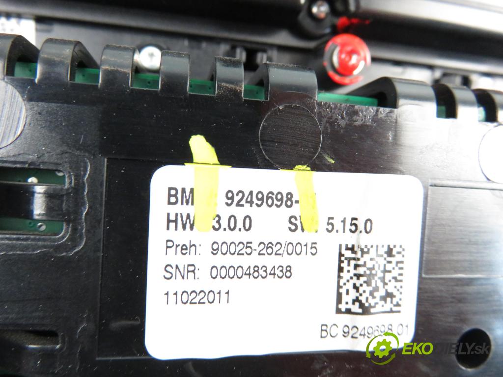 BMW 5 (F10) SEDAN 2011 2993,00 Panele sterowania, przełączniki 2993,00 Panel kúrenia KLIMATRONIK 9249698