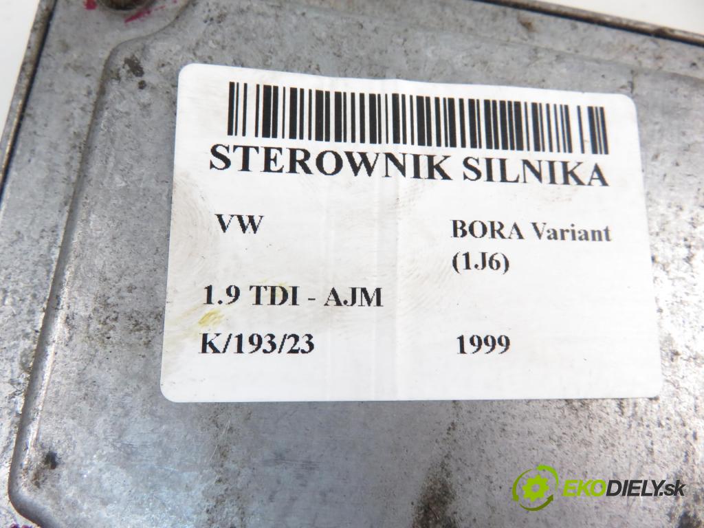 VW BORA Variant (1J6) KOMBI 1999 1896,00 Sterowniki silnika 1896,00 Riadiaca jednotka Motor 0281001910; 038906019H