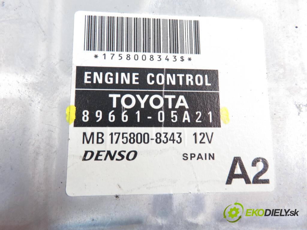 TOYOTA AVENSIS Kombi (_T25_) KOMBI 2006 2231,00 Sterowniki silnika 2231,00 Riadiaca jednotka Motor 8966105A21