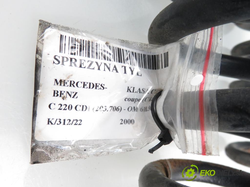 MERCEDES-BENZ KLASA C coupe (CL203) COUPE 2000 2148,00 Sprężyny zawieszenia 2148,00 Pružina ZADNÉ: