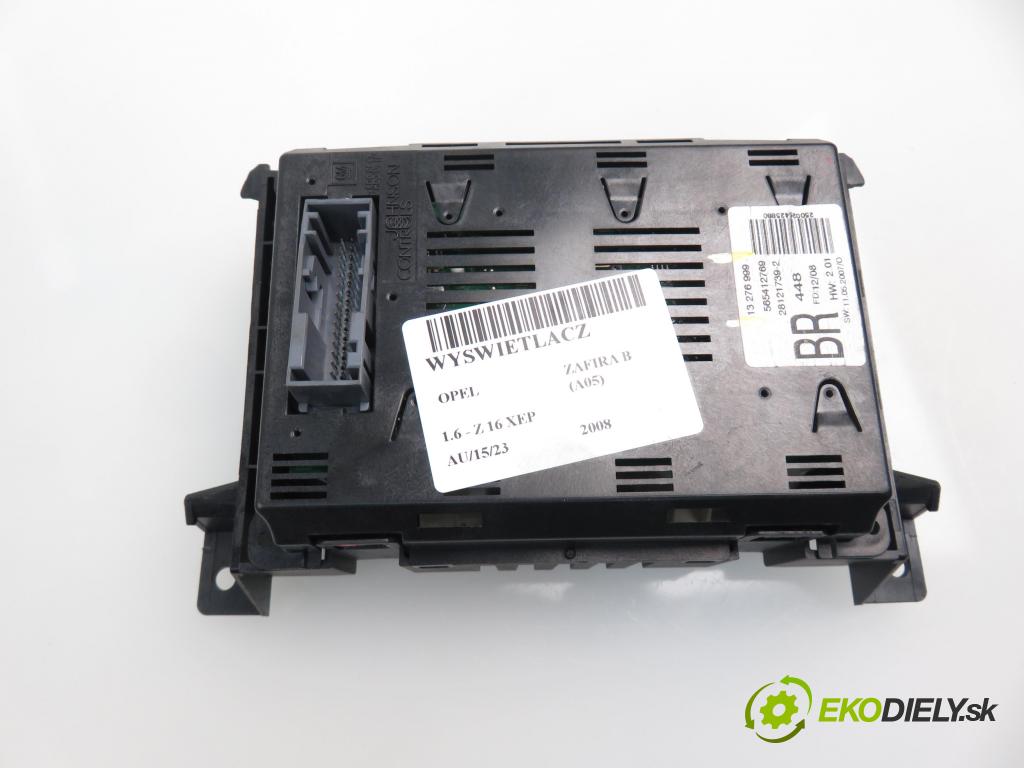 OPEL ZAFIRA B (A05) MINIVAN 2008 1598,00 Radioodtwarzacze 1598,00 RADIO CD 13263051; 13276999
