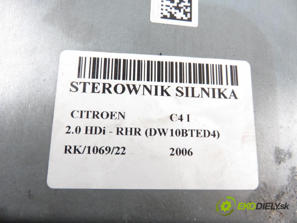 CITROEN C4 I (LC_) HB 2006 1997,00 Sterowniki silnika 1997,00 Riadiaca jednotka Motor 5WS40341CT; 9662273380; 9655534080