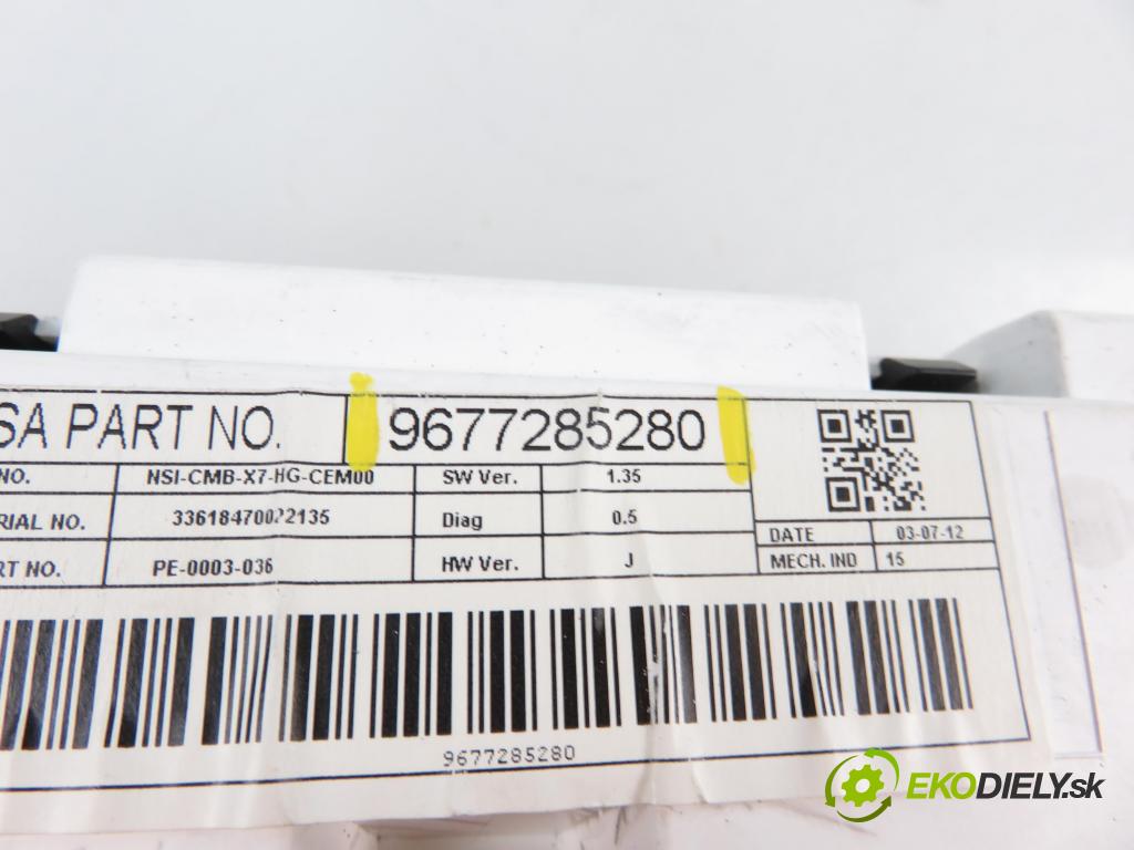 CITROEN C5 III Break (RW_) KOMBI 2012 2179,00 Liczniki, zegary 2179,00 Prístrojovka elektrický 9677285280