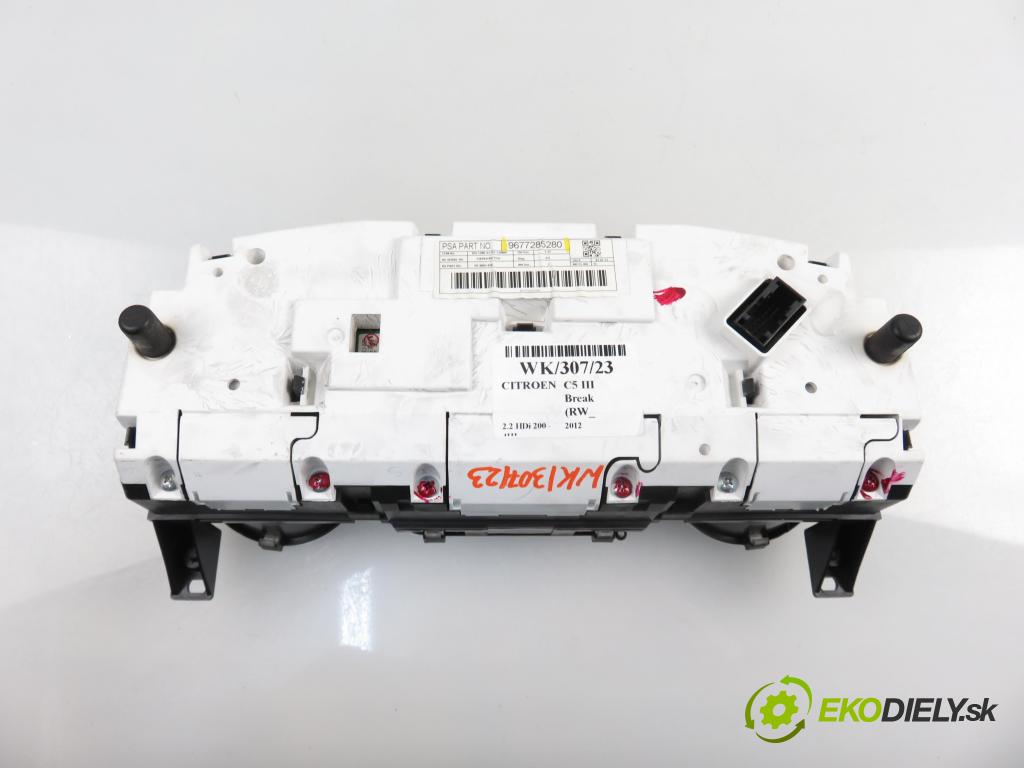CITROEN C5 III Break (RW_) KOMBI 2012 2179,00 Liczniki, zegary 2179,00 Prístrojovka elektrický 9677285280