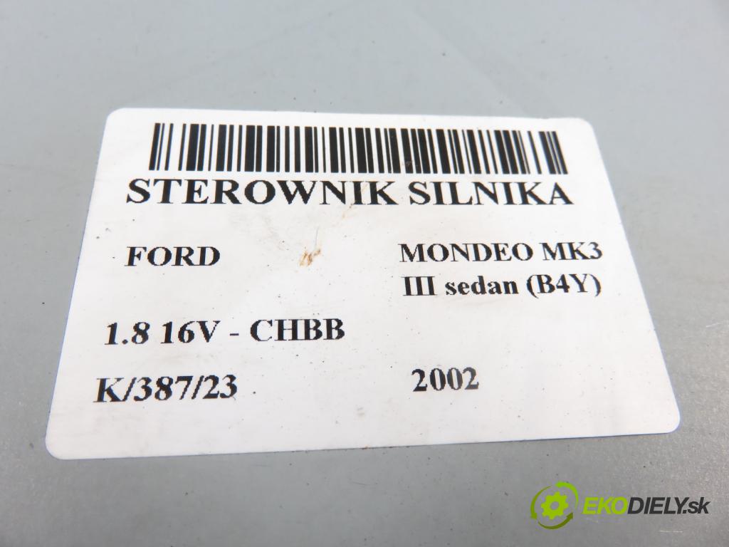 FORD MONDEO III sedan (B4Y) SEDAN 2002 1798,00 Sterowniki silnika 1798,00 Riadiaca jednotka Motor 2S7A12A650AFB