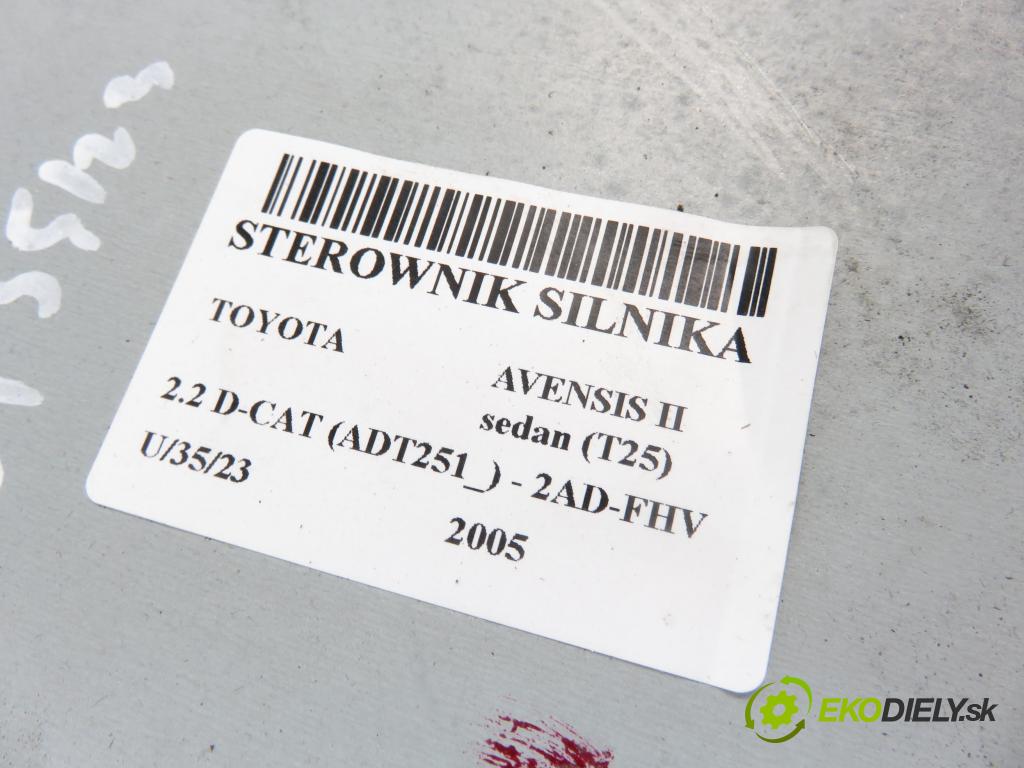 TOYOTA AVENSIS sedan (_T25_) SEDAN 2005 2231,00 Sterowniki silnika 2231,00 Riadiaca jednotka Motor 8966105821; MB1758008332